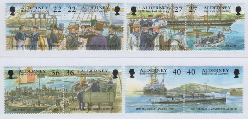 Francobolli Alderney Anno 2001 Sviluppo storico di Alderney Quinta serie