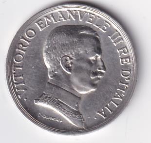 Moneta Italia Regno Vittorio Emanuele III Anno 1916 Lire 1 Quadriga briosa