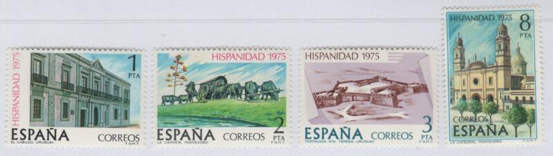 Francobolli Spagna Anno 1975 Storia Americano-Spagnola Hispanidad 1975 Quarta serie Uruguay