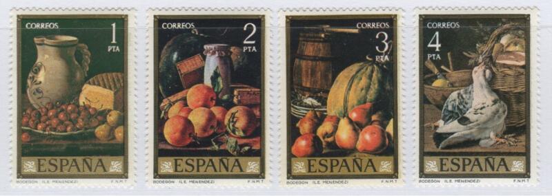 Francobolli Spagna Anno 1976 Giornata del francobollo Quadri di Melendez de Rivera