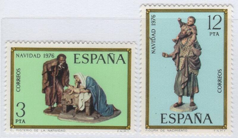 Francobolli Spagna Anno 1976 Natale