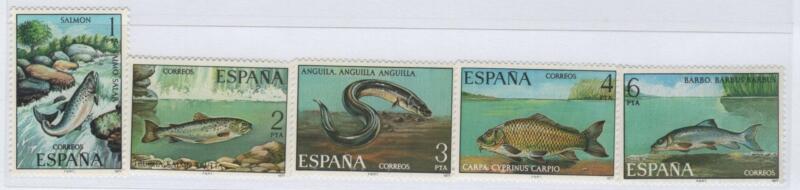 Francobolli Spagna Anno 1977 Pesci