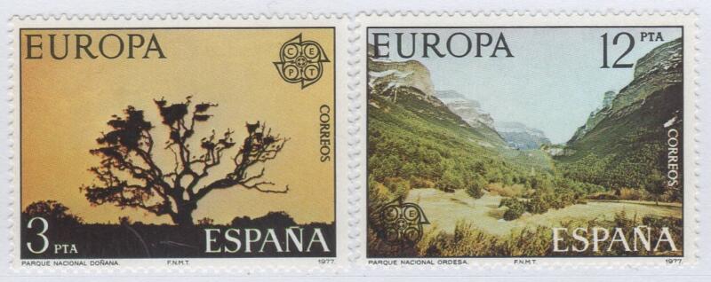 Francobolli Spagna Anno 1977 Europa Turismo