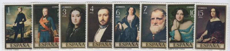 Francobolli Spagna Anno 1977 Giornata del francobollo Ritratti di Federico De Madrazo