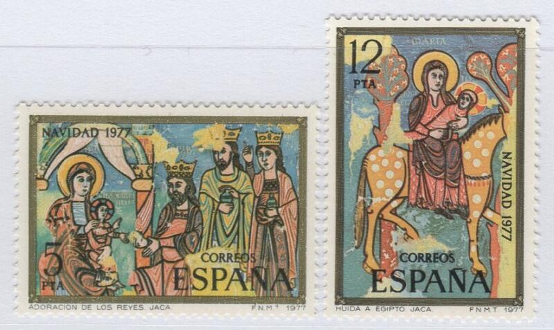 Francobolli Spagna Anno 1977 Natale
