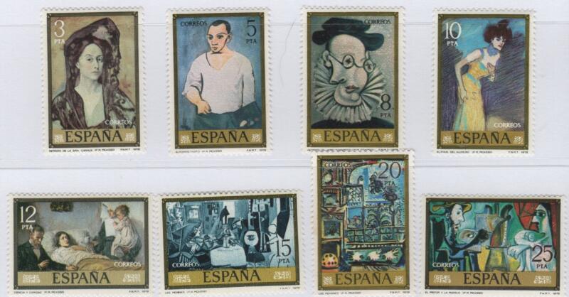 Francobolli Spagna Anno 1978 Dipinti di Pablo Ruiz Picasso