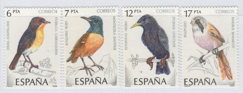 Francobolli Spagna Anno 1985 Fauna Uccelli