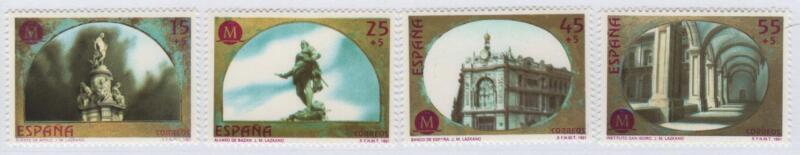 Francobolli Spagna Anno 1991 Madrid città europea della cultura (cat. n. 2731-2734)