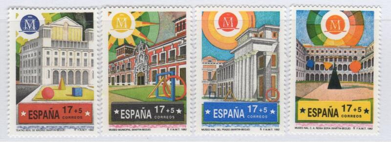 Francobolli Spagna Anno 1992 Madrid città europea della cultura. Monumenti Seconda serie (cat. n. 2824-2827)
