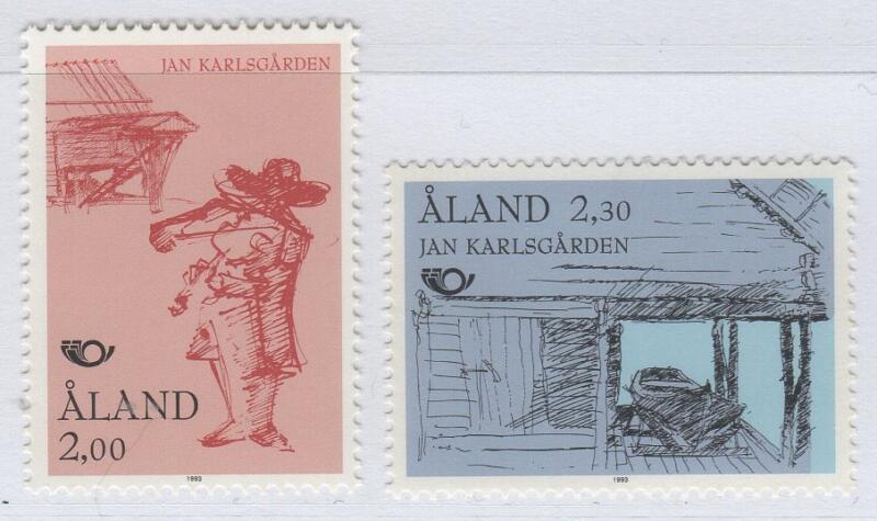Francobolli Aland Anno 1993 NORDEN Turismo delle regioni nordiche