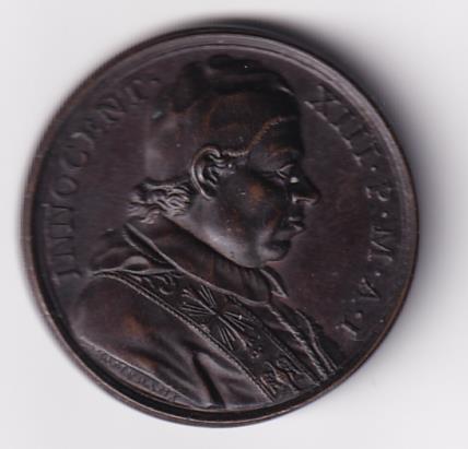 Medaglia commemorativa INNOCENT. XIII - P.M.I. - CONSTITUI TE PRINCIPEM