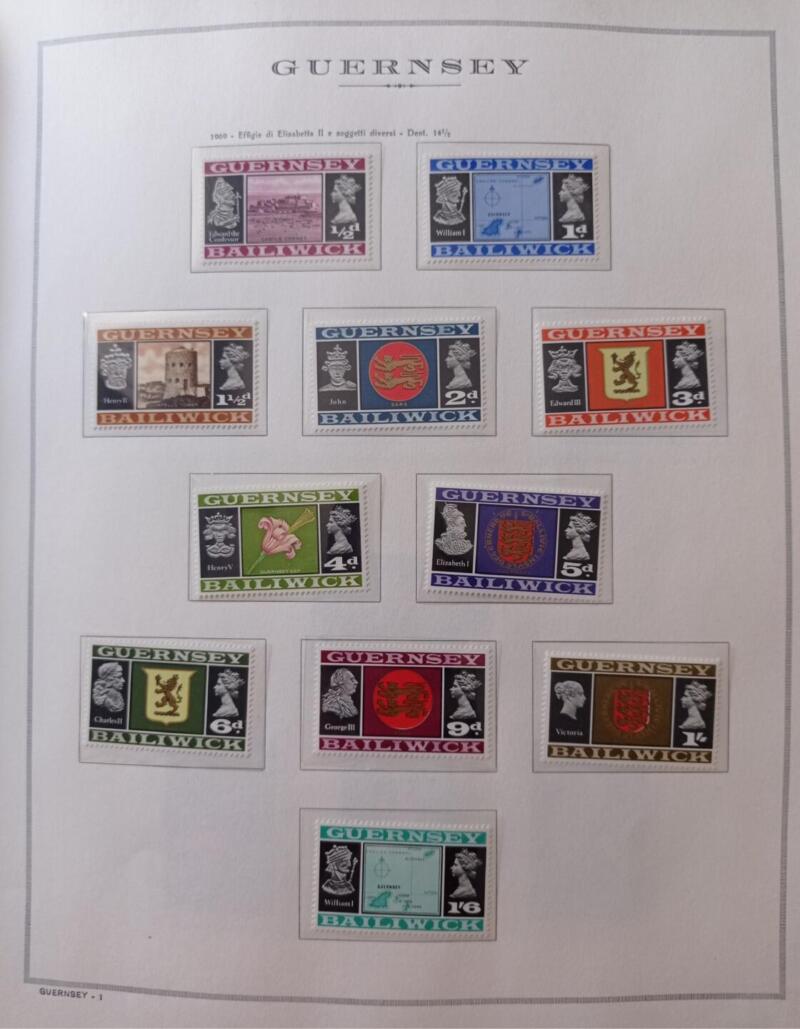 Francobolli Guernsey Anno 1969 Soggetti vari