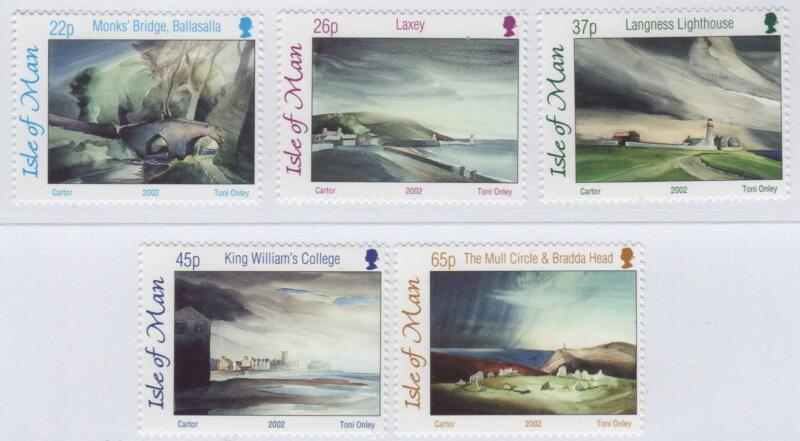 Francobolli Man Anno 2002 Dipinti