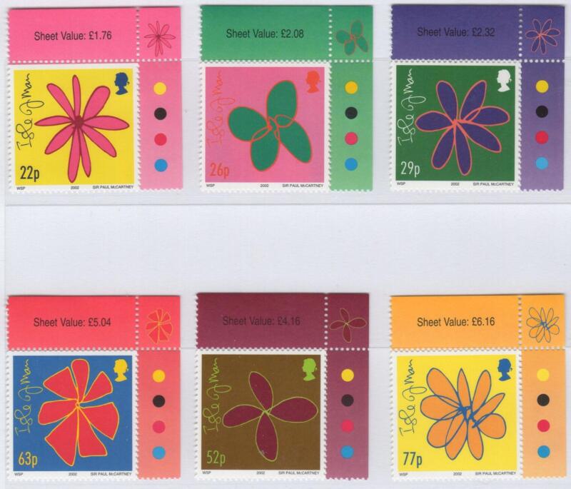 Francobolli Man Anno 2002 I francobolli di Paul McCartney