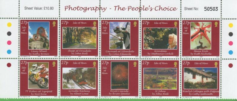 Francobolli Man Anno 2002 Concorso fotografico Prima serie