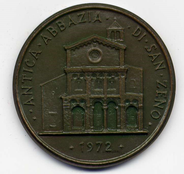 Medaglia commemorativa ANTICA ABBAZIA DI SAN SENO 1972 PISA
