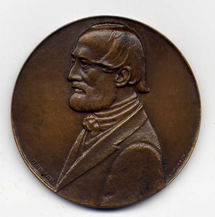 Medaglia commemorativa Centenario della morte di Giuseppe Mazzini Comune di Pisa 10 marzo 1972