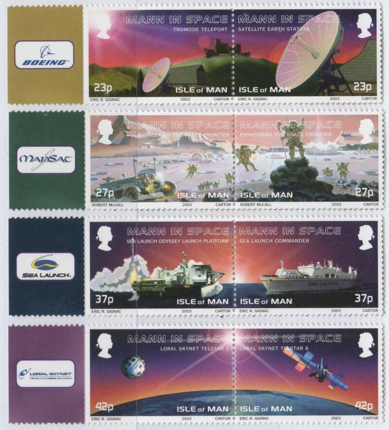 Francobolli Man Anno 2003 Astronautica