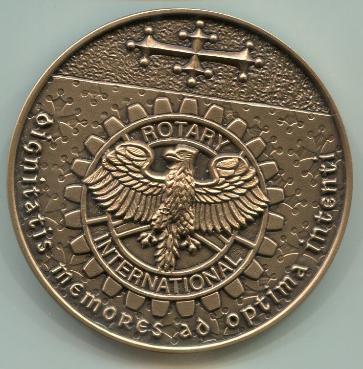 Medaglia commemorativa Rotary International. 75° Rotary Club di Pisa 1934-2009