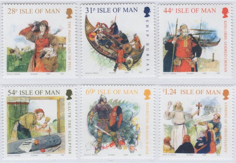 Francobolli Man Anno 2008 I Vichinghi