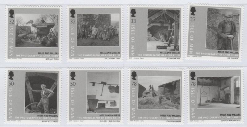 Francobolli Man Anno 2009 Mulini e mugnai Fotografie di Chris Killip