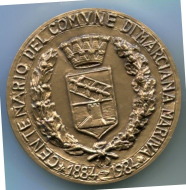 Medaglia commemorativa CENTENARIO DEL COMUNE DI MARCIANA MARINA 1884-1984
