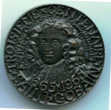 Medaglia commemorativa 1665-1965 Troiseme centenaire SAINT GOBAIN