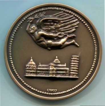 Medaglia commemorativa XXI Campionati mondiali militari di paracadutismo Pisa 20-30-VI-1991