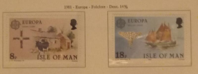 Francobolli Man Anno 1981 Europa Folklore