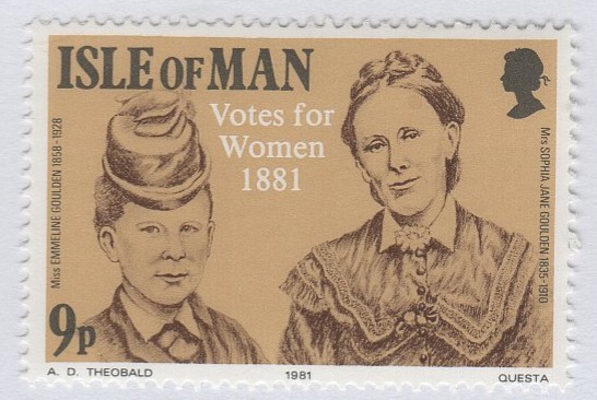 Francobollo Man Anno 1981 Centenario del voto alle donne nell’Isola di Man