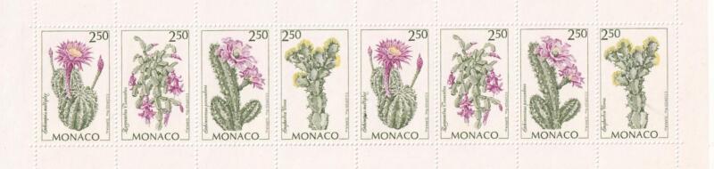 Libretto Monaco Anno 1993 Flora Piante grasse del Giardino Esotico di Monaco