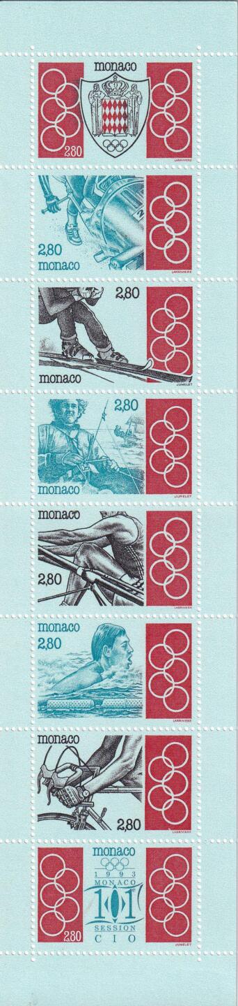 Libretti Monaco Anno 1993 101esima sessione del Comitato Olimpico Internazionale