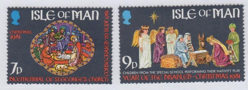 Francobolli Man Anno 1981 Natale Avvenimenti diversi