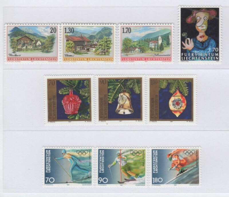 Francobolli Liechtenstein Anno 1997 Varie emissioni