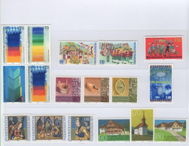 Francobolli Liechtenstein Anno 1998 Varie emissioni