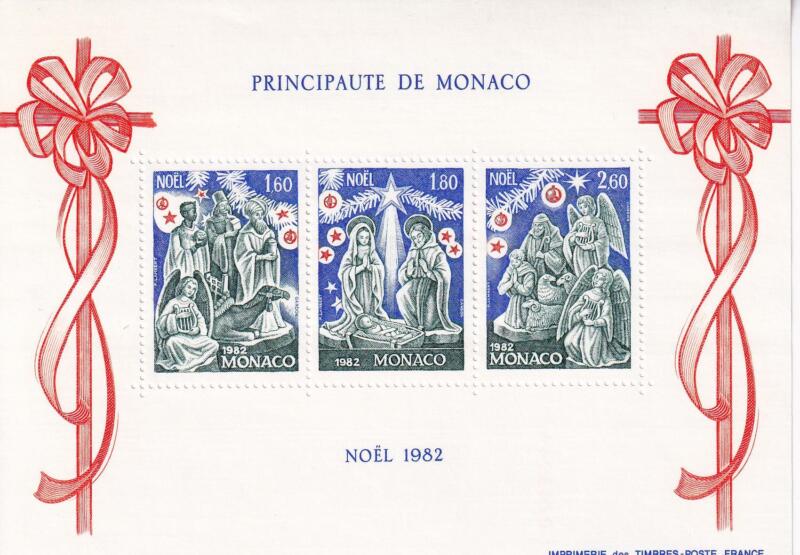 Foglietto Monaco Anno 1982 Natale