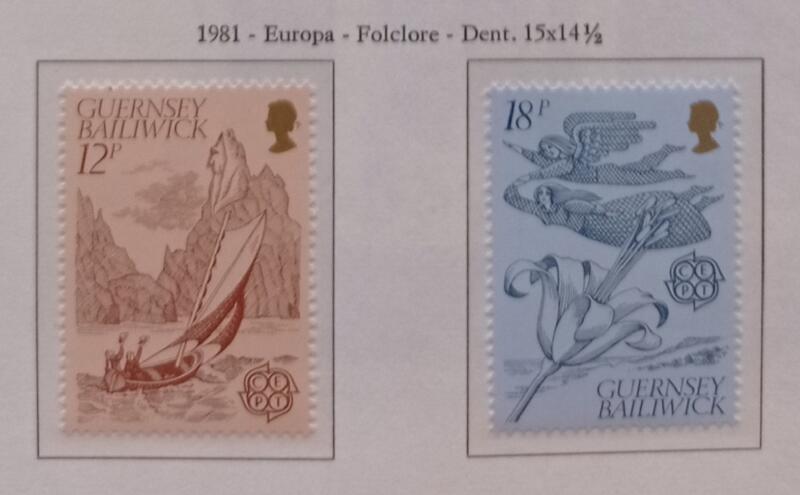 Francobolli Guernsey Anno 1981 Europa Folklore