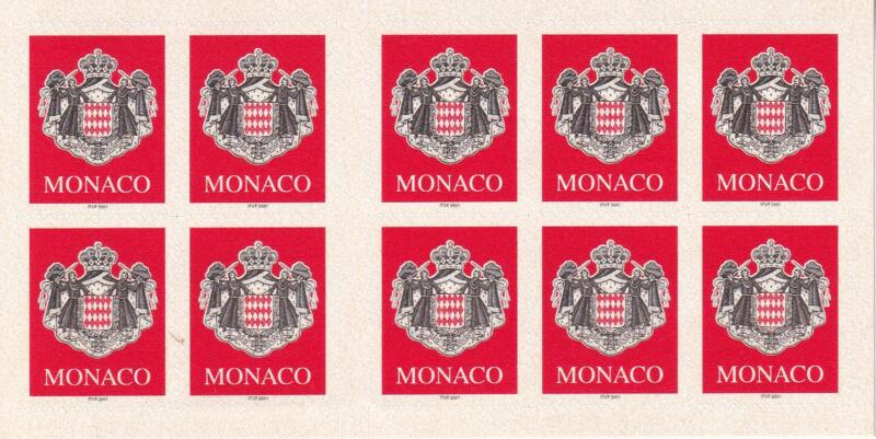 Libretto Monaco Anno 2000 Stemma del Principato Autoadesivo