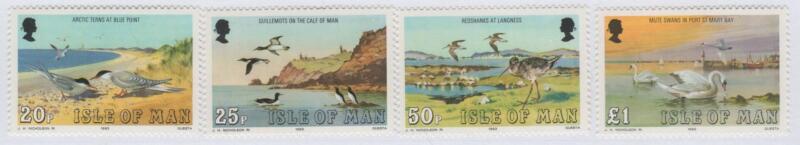 Francobolli Man Anno 1983 Uccelli marini e vedute Seconda serie