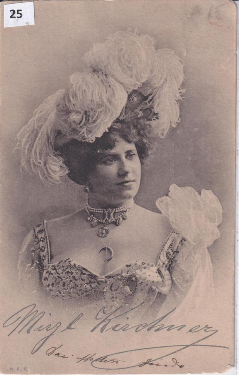 Cartolina d'epoca Ritratto di attrice