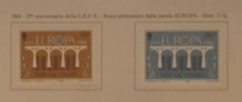 Francobolli Man Anno 1984 Europa 25esimo anniversario della CEPT