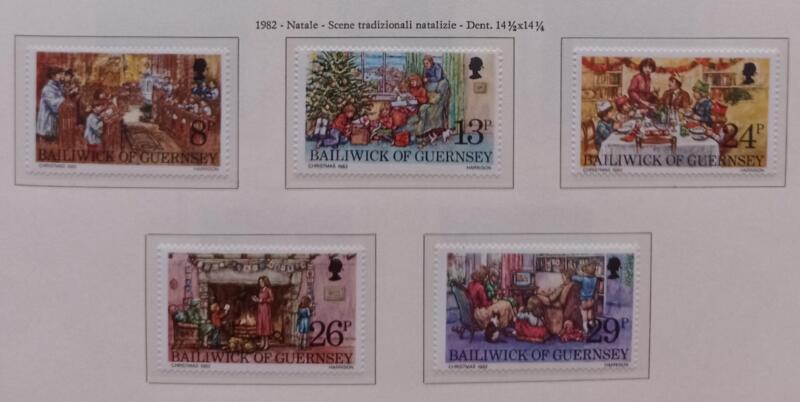 Francobolli Guernsey Anno 1982 Natale