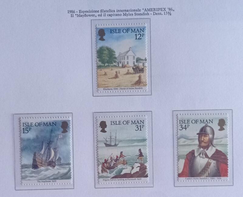 Francobolli Man Anno 1986 AMERIPEX 86