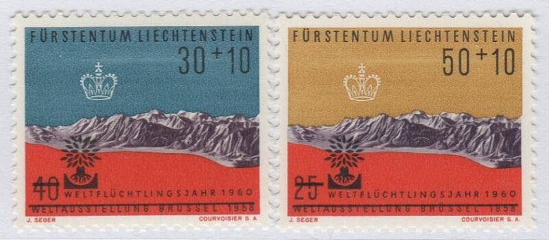Francobolli Liechtenstein  Anno 1960 Anno mondiale del rifugiato