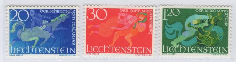 Francobolli Liechtenstein  Anno 1967 Leggende del Liechtenstein Prima serie
