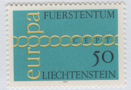 Francobollo Liechtenstein Anno 1971 Europa