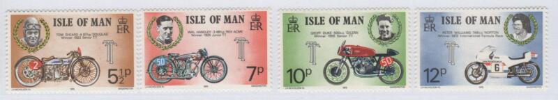 Francobolli Man Anno 1975 Motociclismo Vincitori del Tourist Trophy