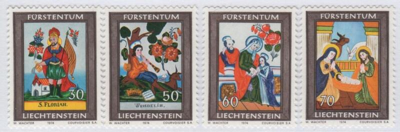 Francobolli Liechtenstein Anno 1974 Natale