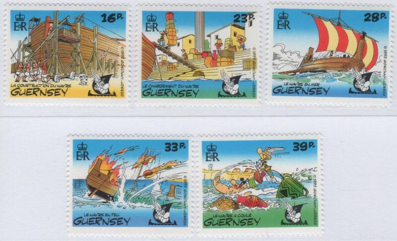 Francobolli Guernsey Anno 1992 Operazione Asterix