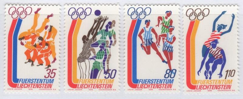 Francobolli Liechtenstein Anno 1976 Giochi Olimpici di Montreal